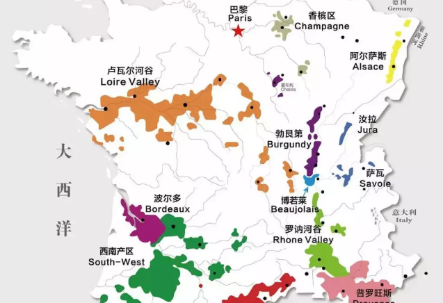 你了解法国葡萄酒庄的主要产区吗？